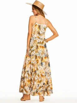 Jessica Simpson Alanis Tier Dress In Bay Breeze< Dresses