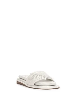 Jessica Simpson Belarina Flat Sandal In White< Flats|Sandals