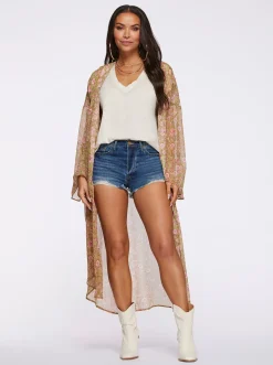 Jessica Simpson Blaine Kimono In < Jackets, Blazers & Kimonos|Tops & Tees