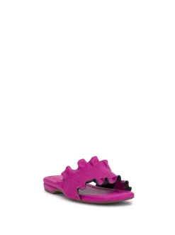 Jessica Simpson Camessa Smocked Sandal In Fuschia< Flats|Sandals