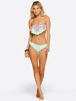 Jessica Simpson In Rio Reversible Cheeky Bottom In Cool Multi< Swim|Two Piece Swim