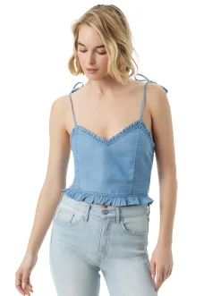 Jessica Simpson Clare Peplum Tank In Dearest< Tops & Tees
