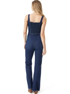 Jessica Simpson Colleen Jumpsuit In Blue Flame< Denim|Jumpsuits & Rompers