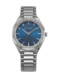 Jessica Simpson Crystal Star Motif Dial Bracelet Watch In Tone< Watches