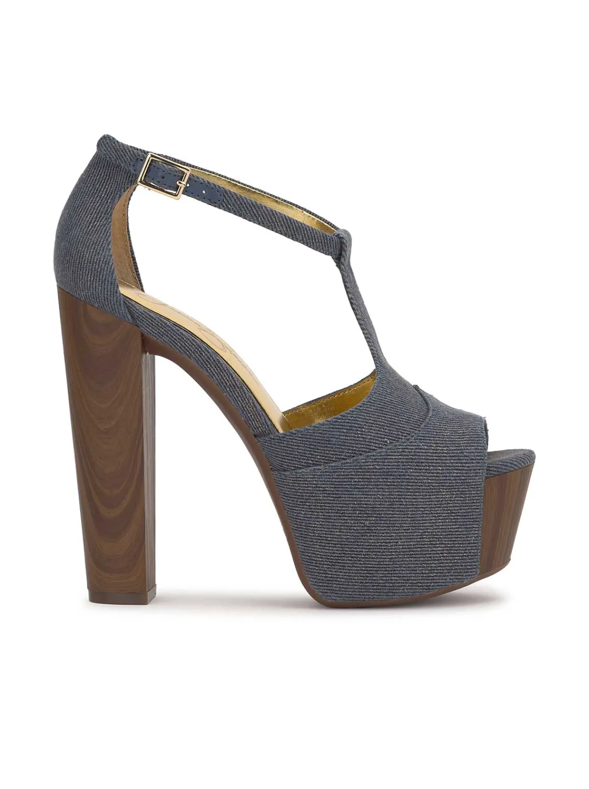 Jessica Simpson Dany T-strap Platform Sandal In Denim< Platforms|Sandals