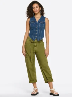 Jessica Simpson Denim Vest In < Denim