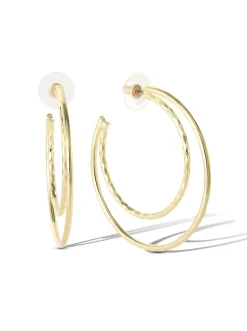 Jessica Simpson Double Hoop Earrings< Earrings