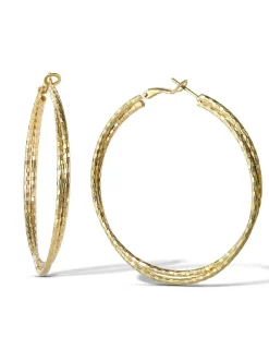 Jessica Simpson Double Hoop Faceted Earrings< Earrings