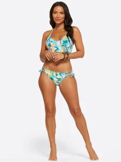 Jessica Simpson Cropped Cami In Blue Multi< Swim|Two Piece Swim