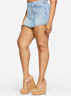 Jessica Simpson Elyse Skort In < Denim