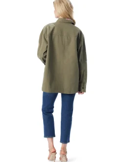 Jessica Simpson Embellished Shacket In < Jackets, Blazers & Kimonos|Sweaters