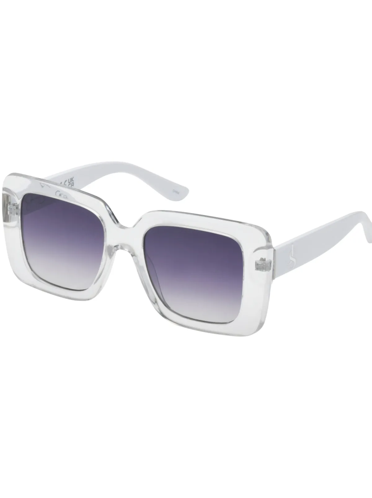 Jessica Simpson Fashionable Square Sunglasses In Crystal < Sunglasses