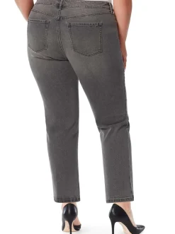 Jessica Simpson Flirt High Rise Straight Crop In < Denim