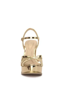 Jessica Simpson Giddings Platform In Gold< Sandals