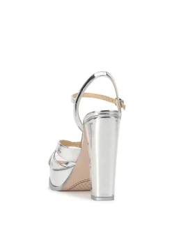 Jessica Simpson Giddings Platform In Silver< Sandals