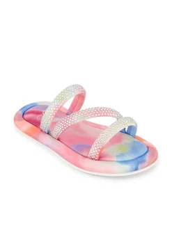 Jessica Simpson Girls' Kaylen Strap Slippers In Tie Dye<Kids Kids