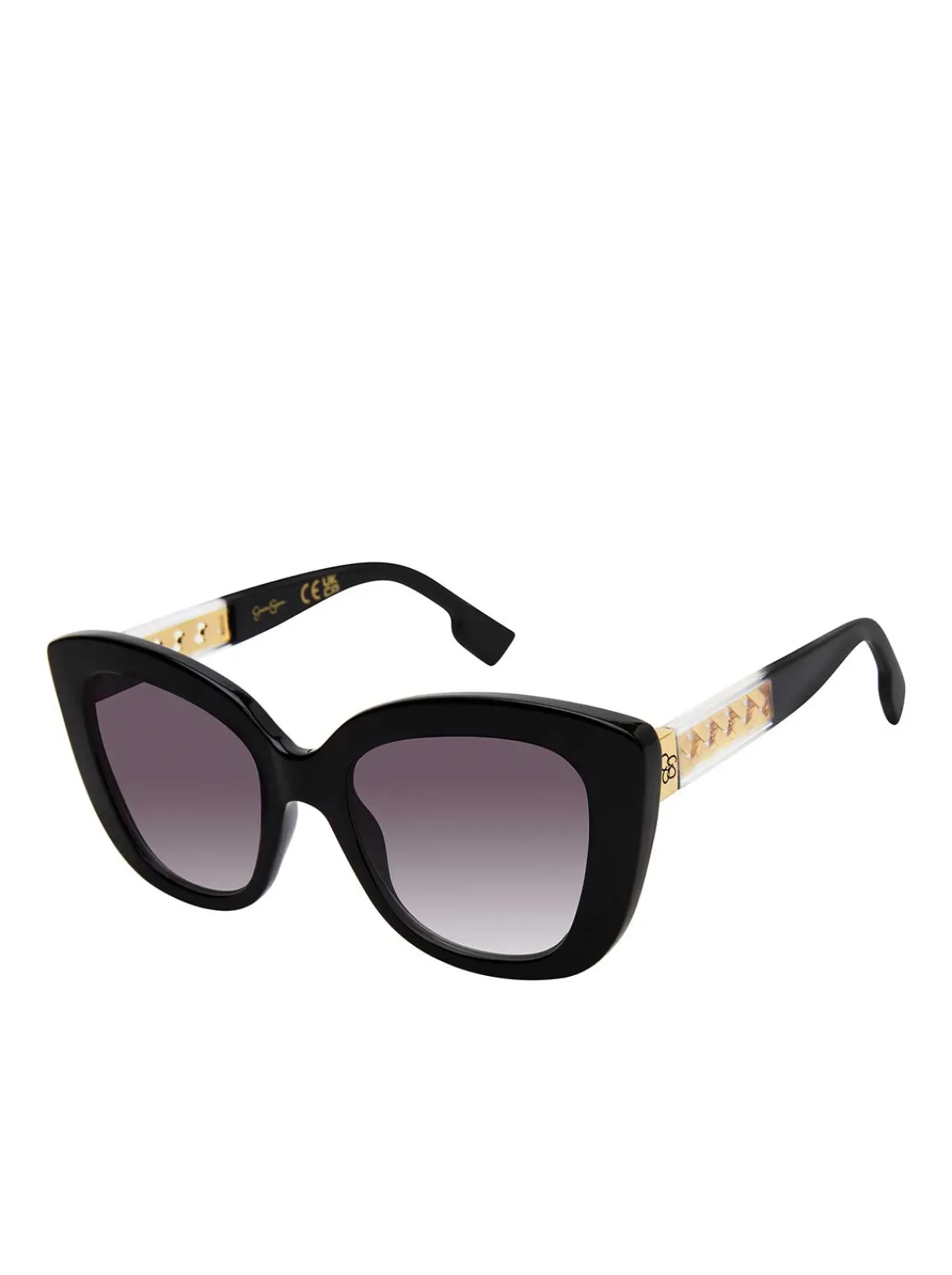 Jessica Simpson Glamorous Cat Eye Sunglasses In & Clear< Sunglasses