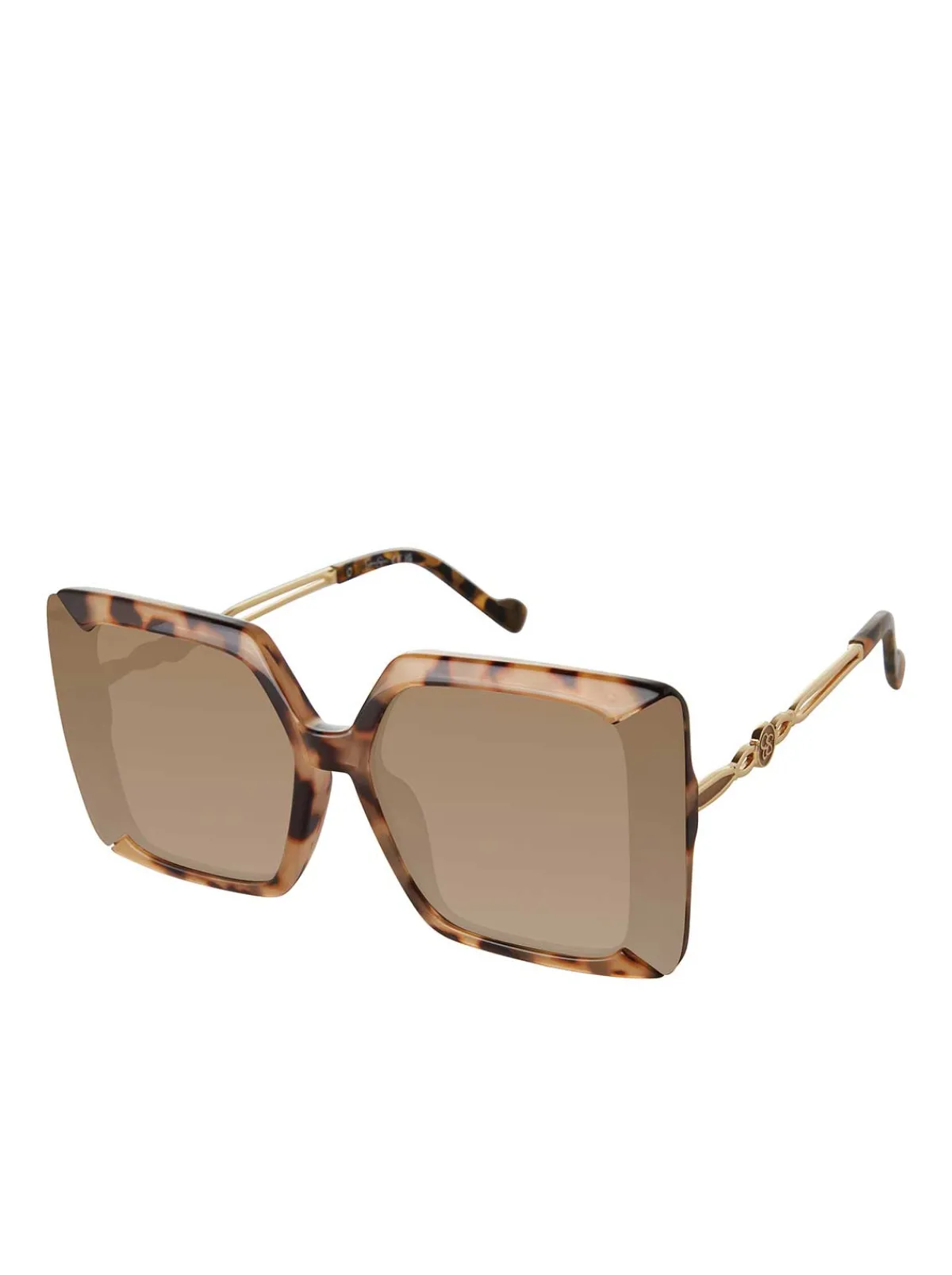 Jessica Simpson Glamorous Square Metal Temple Sunglasses In < Sunglasses