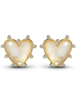 Jessica Simpson Heart Stud Earrings< Earrings