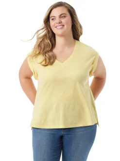 Jessica Simpson Hester Crop Tee In < Tops & Tees