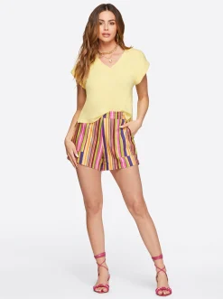 Jessica Simpson Hester Crop Tee In < Tops & Tees