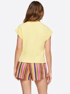 Jessica Simpson Hester Crop Tee In < Tops & Tees