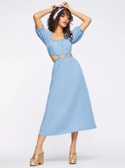 Jessica Simpson Jacklyn Dress In Palmetto< Denim|Dresses
