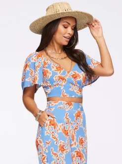 Jessica Simpson Kerrigan Crop Top In < Tops & Tees