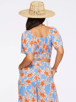 Jessica Simpson Kerrigan Crop Top In < Tops & Tees