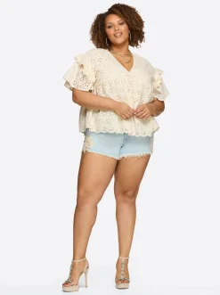 Jessica Simpson Mareike Top In < Tops & Tees