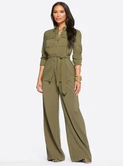 Jessica Simpson Melba Wide Leg Trouser In < Bottoms