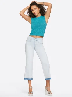 Jessica Simpson Melody Wide Leg Crop In < Denim