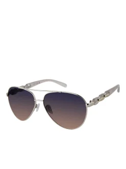 Jessica Simpson Metal Aviator Pilot Sunglasses In < Sunglasses
