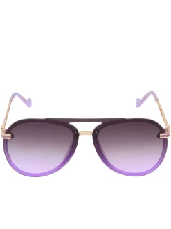 Jessica Simpson Metal Aviator Sunglasses In < Sunglasses