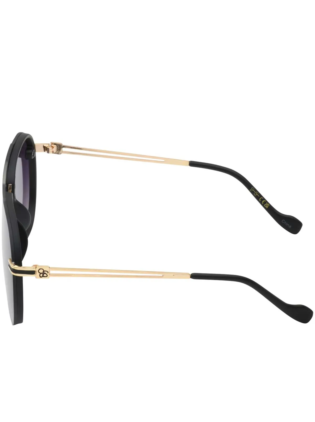 Jessica Simpson Metal Aviator Sunglasses In Smoke Matte < Sunglasses