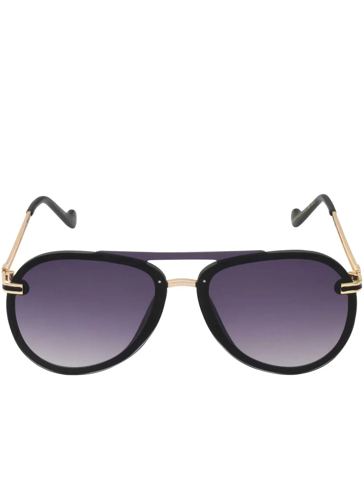 Jessica Simpson Metal Aviator Sunglasses In Smoke Matte < Sunglasses