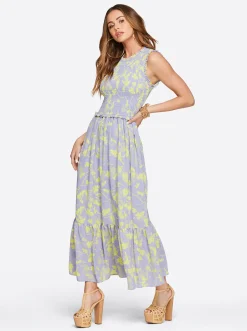Jessica Simpson Mira Tiered Ruffle Maxi Dress In < Dresses