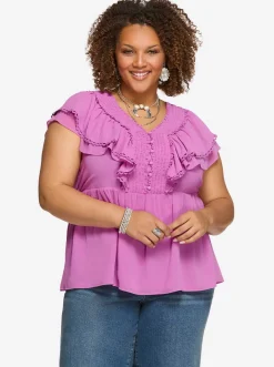 Jessica Simpson Nori Top In Raidiant Orchid< Tops & Tees
