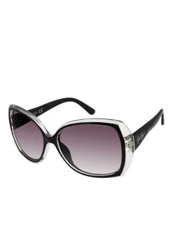 Jessica Simpson Oversized Butterfly Sunglasses With Bifocal Readers In < Readers