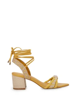 Jessica Simpson Prim Woven Block Heel Sandal In < Sandals