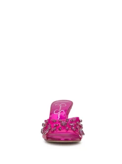 Jessica Simpson Primana Lucite Mule In Pink< Sandals