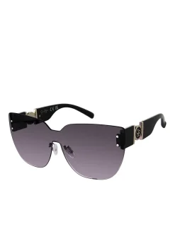 Jessica Simpson Rimless Cat Eye Shield Sunglasses In < Sunglasses