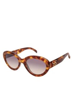 Jessica Simpson Round Cat Eye Sunglasses In Tortoise< Sunglasses