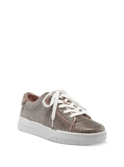 Jessica Simpson Silesta Casual Sneaker In Champagne Sparkle< Flats