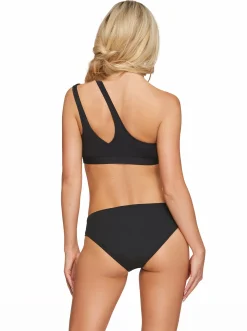 Jessica Simpson Solid One Shoulder Top With Slash In < Swim