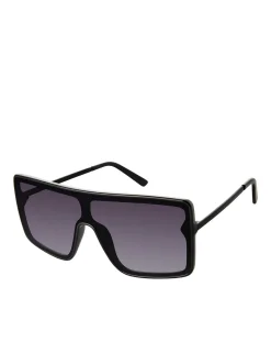 Jessica Simpson Square Shield Metal Temple Sunglasses In < Sunglasses