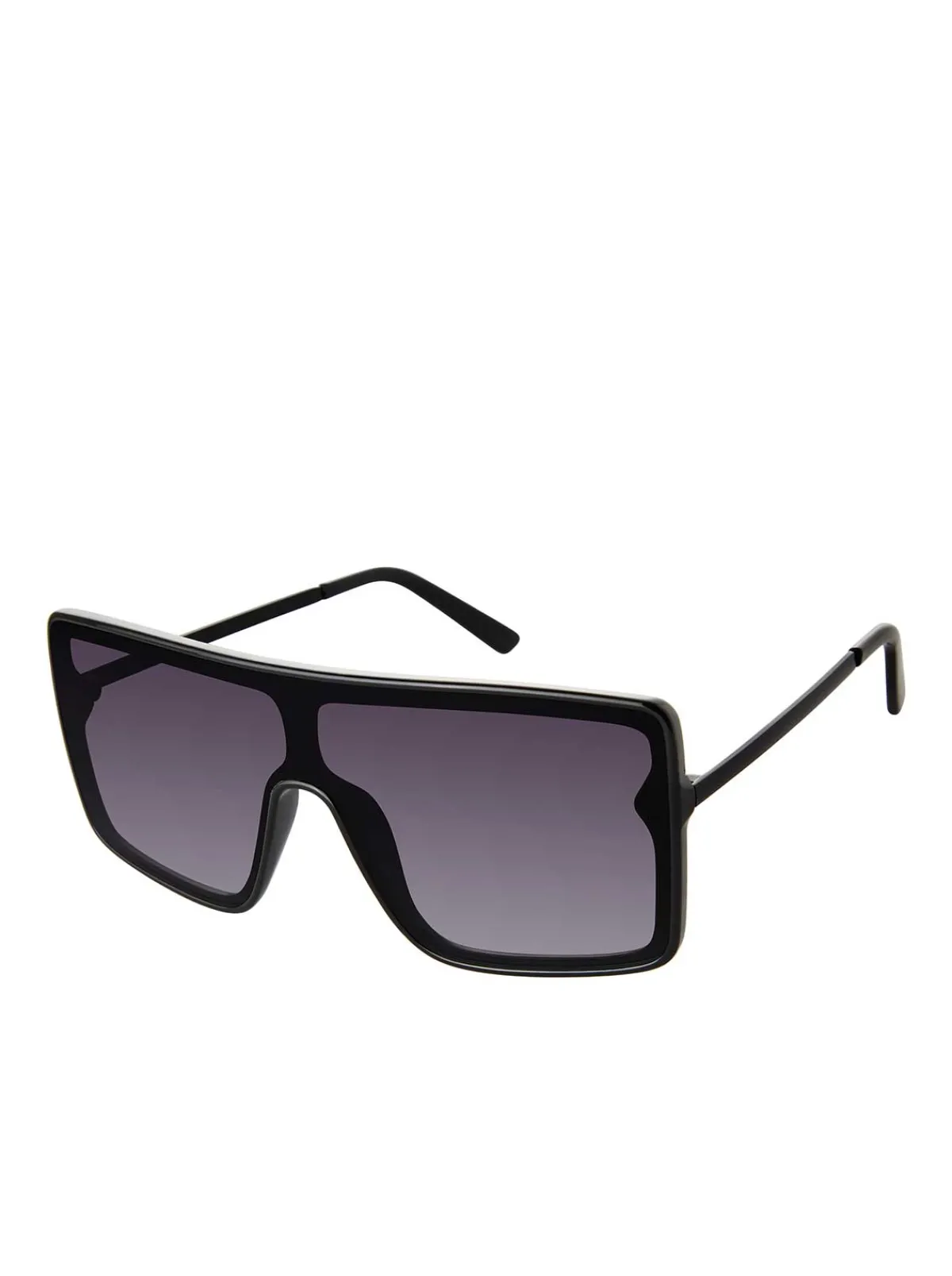 Jessica Simpson Square Shield Metal Temple Sunglasses In < Sunglasses