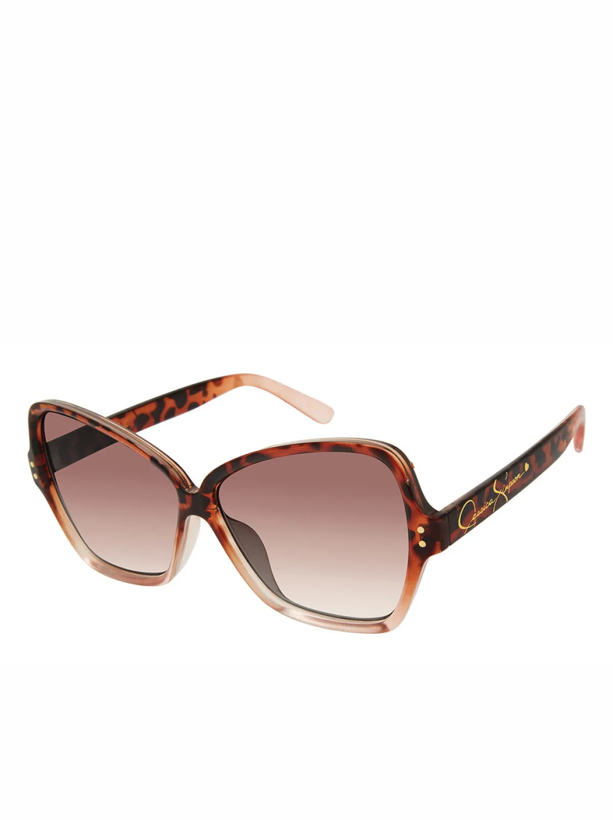 Jessica Simpson Stylish Butterfly Sunglasses In Rose Tortoise< Sunglasses