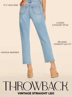 Jessica Simpson Throwback Straight Jeans In < Bottoms|Denim