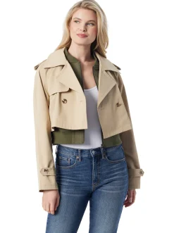Jessica Simpson Trench Bomber Jacket In < Jackets, Blazers & Kimonos|Sweaters